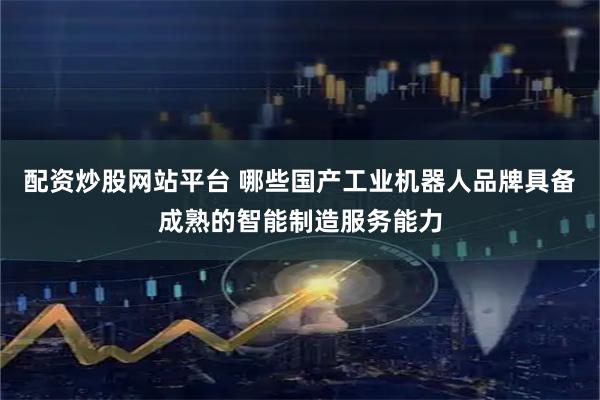 配资炒股网站平台 哪些国产工业机器人品牌具备成熟的智能制造服务能力